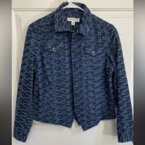 Chico's Navy Textured Jacket